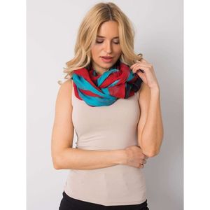 Red and blue printed scarf vyobraziť