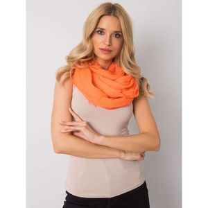 Fluo orange one-color women's scarf vyobraziť