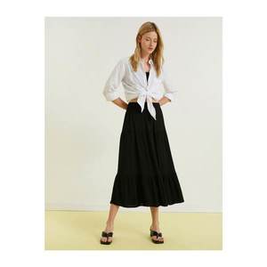 Koton Women's Long Skirt Elastic Waist vyobraziť