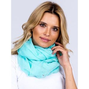 Airy scarf with mint cubic zirconias and rhinestones vyobraziť