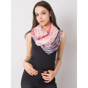 Red and gray scarf with print vyobraziť