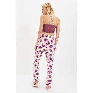 Trendyol Multicolored Floral Patterned Lace Detailed Pajamas Set vyobraziť