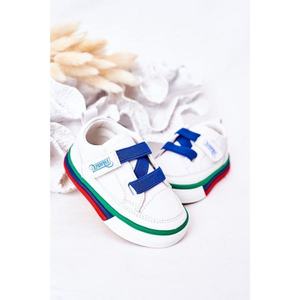 Children's Sneakers With Welt White Navy Blue Baxter vyobraziť