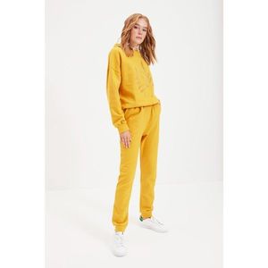 Trendyol Mustard Basic Jogger Raised Embroidered Knitted Sweatpants vyobraziť
