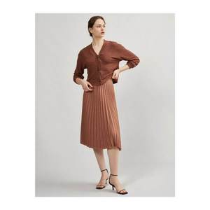 Koton Women's Pleated Skirt Midi Length vyobraziť