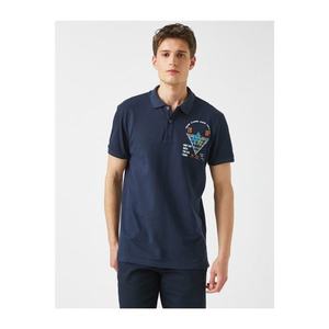 Koton Printed Polo Neck T-Shirt Cotton vyobraziť