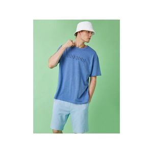 Koton Men's Sax Blue T-Shirt vyobraziť