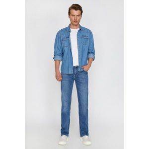 Koton Men's Blue Normal Cut Jeans vyobraziť