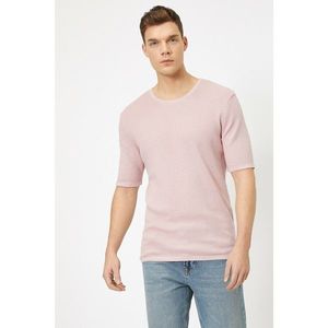 Koton Men's Pink Crew Neck Sweater vyobraziť