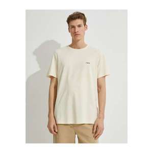 Koton T-Shirt Cotton Regular Fit Crew Neck vyobraziť
