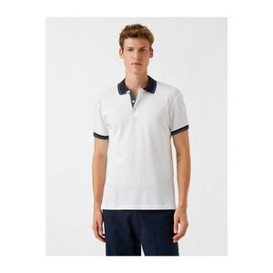 Koton Stitch Detail Polo Neck T-Shirt Cotton vyobraziť