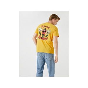 Koton Men's Yellow T-Shirt vyobraziť