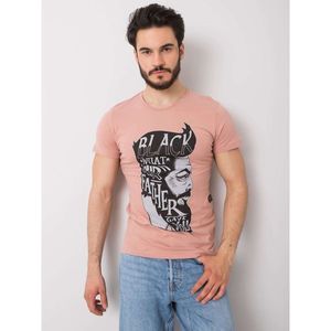 Dusty pink men's cotton t-shirt vyobraziť