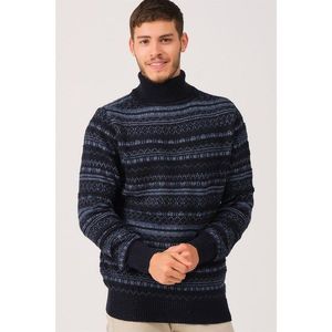 V0051 DEWBERRY MALE TURTLENECK SWEATER-LACİVERT vyobraziť