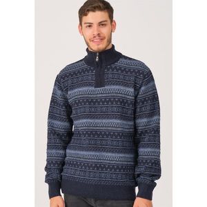 V8556 DEWBERRY MEN'S SWEATER-LACİVERT vyobraziť