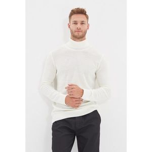 Trendyol Ecru Men's Turtleneck Slim Fit Knitwear Sweater vyobraziť
