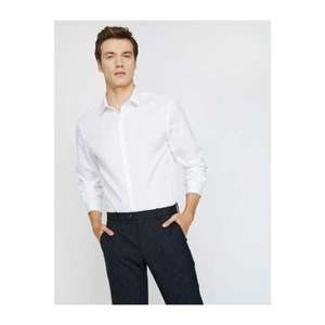 Koton Slimfit Men's Shirt with Armure vyobraziť