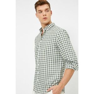 Koton Checked Buttoned Collar 100% Cotton Regular Fit Shirt vyobraziť