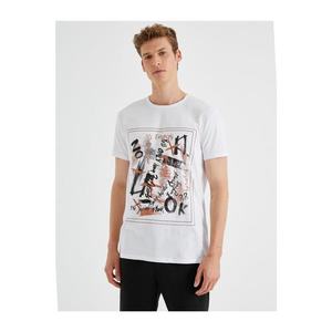 Koton Men's Printed Cotton T-Shirt vyobraziť