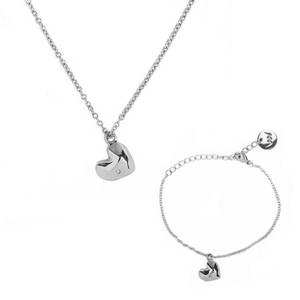 Bracelet and necklace Vuch Amour Silver Couple vyobraziť