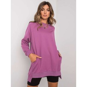 Purple sweatshirt with pockets vyobraziť
