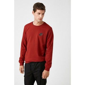 Koton Men's Claret Red Sweatshirt vyobraziť