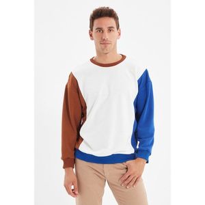 Trendyol Ecru Men's Regular Fit Sweatshirt vyobraziť