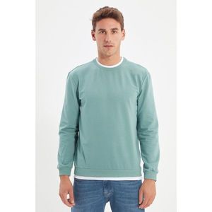 Trendyol Mint Men's Basic Regular Fit Sweatshirt vyobraziť