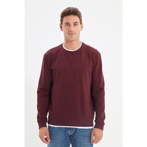 Trendyol Claret Red Men's Basic Regular Fit Sweatshirt vyobraziť