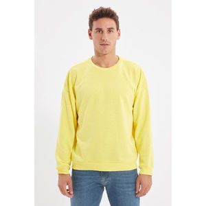 Trendyol Yellow Men's Oversize Fit Sweatshirt vyobraziť