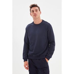 Trendyol Navy Men Regular Fit Crew Neck Sweatshirt vyobraziť