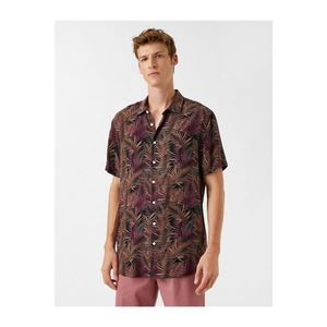 Koton Leaf Patterned Short Sleeve Shirt vyobraziť