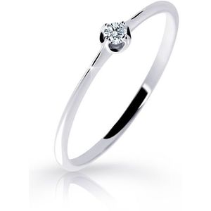 Cutie Diamonds Jemný prsteň z bieleho zlata s briliantom DZ6729-2931-00-X-2 52 mm vyobraziť