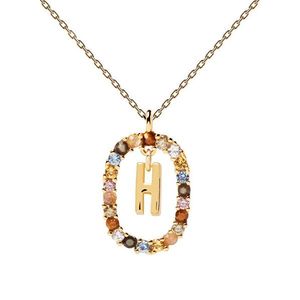 PDPAOLA Krásny pozlátený náhrdelník písmeno "H" LETTERS CO01-267-U (retiazka, prívesok) vyobraziť