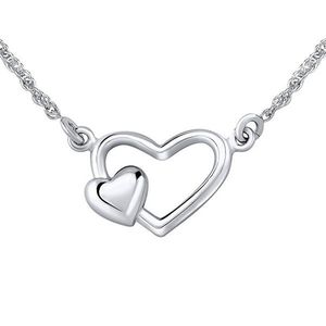 Silvego Romantický strieborný náhrdelník so srdiečkami ZTJ71251 vyobraziť