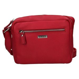 Lagen Dámska kožená crossbody kabelka BLC/20/1525 RED vyobraziť