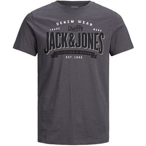 Jack&Jones Pánske tričko JJELOGO Regular Fit 12189734 Asphalt S vyobraziť