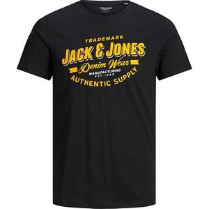 Jack&Jones Pánske tričko JJELOGO Regular Fit 12189734 Black S vyobraziť