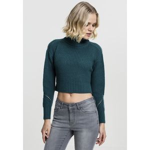 Urban Classics Ladies HiLo Turtleneck Sweater teal - XL vyobraziť