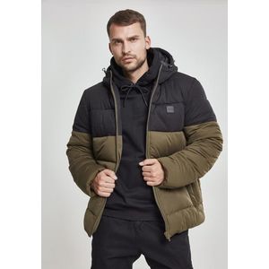 Bunda Urban Classics Hooded Puffer Black M vyobraziť