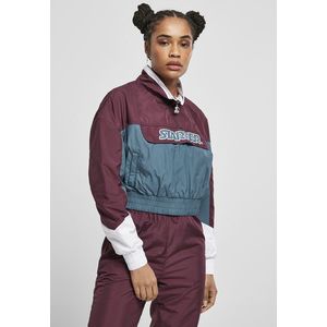 Starter Ladies Colorblock Pull Over Jacket darkviolet/teal - L vyobraziť