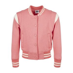 Urban Classics Girls Inset College Sweat Jacket palepink/whitesand - 110/116 vyobraziť