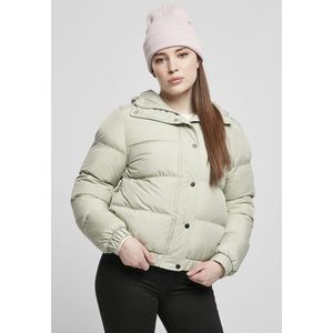 Urban Classics Ladies Hooded Puffer Jacket softsalvia - 3XL vyobraziť
