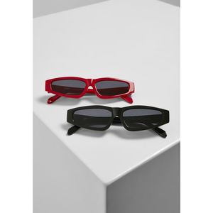 Urban Classics Sunglasses Lefkada 2-Pack black/black+red/black - One Size vyobraziť