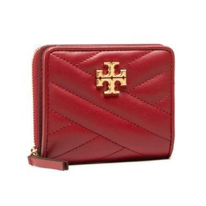 Tory Burch Malá dámska peňaženka Kira Chevron Bi-Fold Wallet 56820 Červená vyobraziť