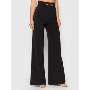 Elisabetta Franchi Culottes nohavice PA-383-16-E2-V240 Čierna Relaxed Fit vyobraziť