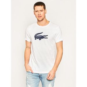 Lacoste Tričko TH3377 Biela Regular Fit vyobraziť