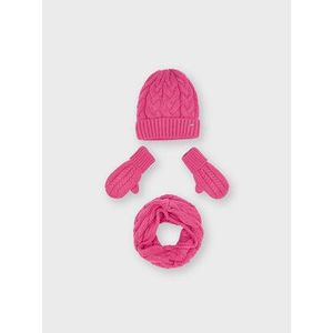 Mayoral Súprava čiapka, tunelový šál a rukavice 10156 Ružová vyobraziť