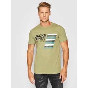 Jack&Jones Tričko Rack 12198281 Zelená Regular Fit vyobraziť