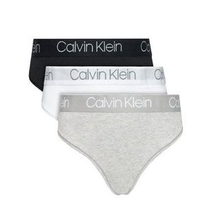 Calvin Klein Underwear Súprava 3 kusov stringových nohavičiek 000QD3757E Farebná vyobraziť